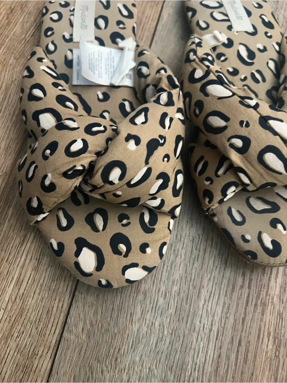 Madewell Crisscross Scuff Slipper in Animal Print Size 7 - Picture 6 of 6